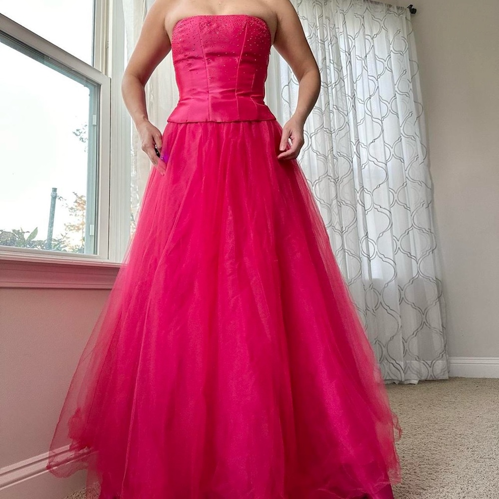VTG 2pc strapless gown